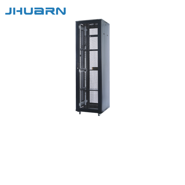 佳华通达（JHUARN）网络服务器机柜32U1600*600*1000网孔玻璃门落地机柜弱电安防监控机架RAL9004黑色