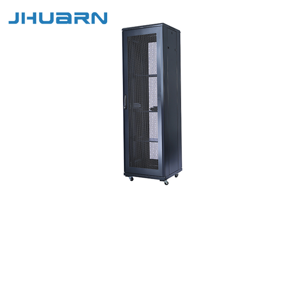 佳华通达（JHUARN）网络服务器机柜42U2米2000*600*600网孔玻璃门落地机柜弱电安防监控机架RAL9004黑色