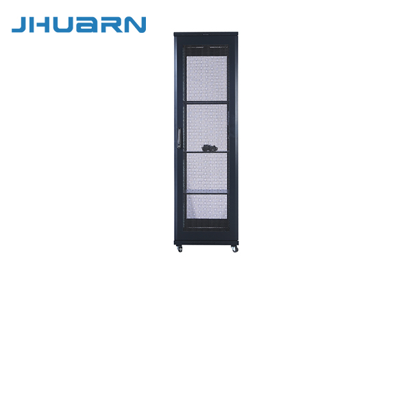 佳华通达（JHUARN）网络服务器机柜42U2米2000*600*800网孔玻璃门落地机柜弱电安防监控机架RAL9004黑色