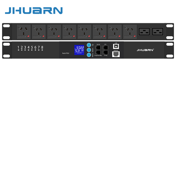 JRDSBGF0602-16A  7位10国标防脱1位16A防脱双路C20输人智能PDU监控