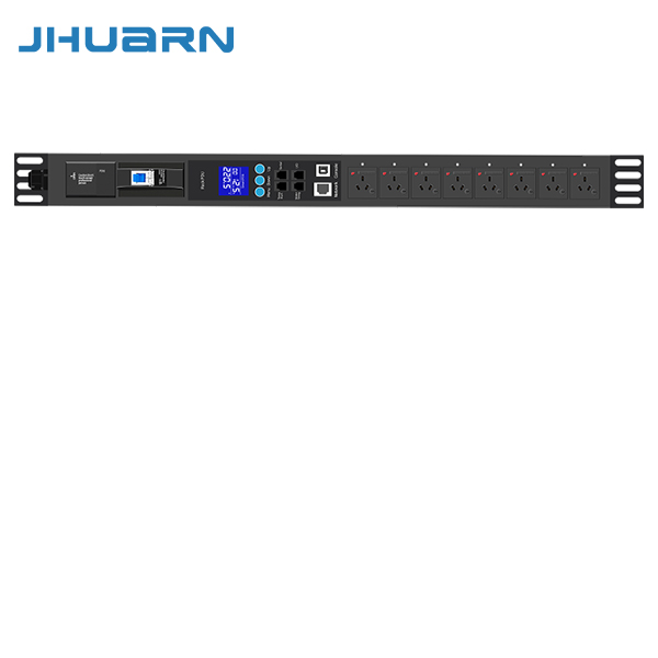 佳华通达JRDSBGF08-32A250V 带空开监控电流表8位10A防脱落国标孔无线 无插头1.5U竖装